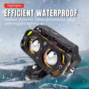 Feux <span class=keywords><strong>LED</strong></span> TCYATO pour <span class=keywords><strong>moto</strong></span>, projecteur <span class=keywords><strong>LED</strong></span> auxiliaire pour <span class=keywords><strong>moto</strong></span>, <span class=keywords><strong>phare</strong></span> universel, feux de brouillard, lampe avant supplémentaire - Product Image 2