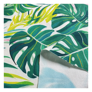 Nhà Máy Outlet Nhiệt đới Thiết Kế Kỹ Thuật Số Tùy Chỉnh In Ấn Thân Thiện Với Môi Nặng 12Oz 100% Bông Vịt Vải Cô Gái Chàng Trai - Product Image 2