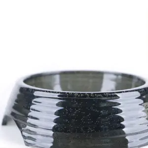 黑色气泡圆形塑料猫食碗定制宠物ABS猫狗喂食碗设计师狗碗的可靠供应商
