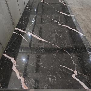 BingJie Grosir Lembaran Marmer Imitasi PVC Laris Manis Produsen Lembaran Plastik Marmer UV Panel Dinding PVC - Product Image 3