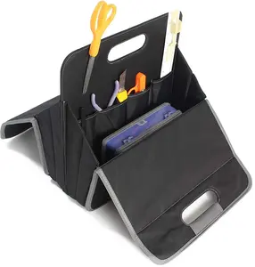 Bolsa de almacenamiento plegable de lujo para manualidades y artes, organizador de herramientas de pasatiempo plegable para coser, bolsa de almacenamiento de punto multiusos