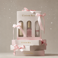 Boîte d'emballage de maquillage biodégradable personnalisée, coffret cadeau cosmétique de luxe durable, boîte de beauté recyclable avec inserts
