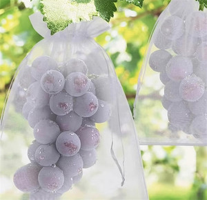 Breathable Drawstring Mesh Grape Protection Bags Anti Bird Insect <b>Net</b> Cover for Fruit Growing - Product Image 3