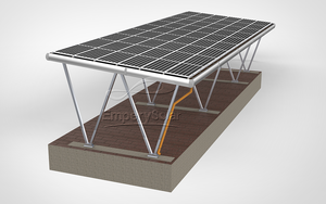 Système de carport <span class=keywords><strong>solaire</strong></span> en aluminium, silicium monocristallin, silicium polycristallin, batterie lithium-ion pour usage domestique, montage au sol - Product Image 6