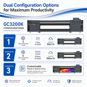 เครื่องพิมพ์อุตสาหกรรมความเร็วสูง Gc3200k 100 ตร.ม./ชม. พร้อมระบบประมวลผลข้อมูลด้วยปัญญาประดิษฐ์ สำหรับการพิมพ์ป้ายโฆษณา Gc3200k - Product Image 5