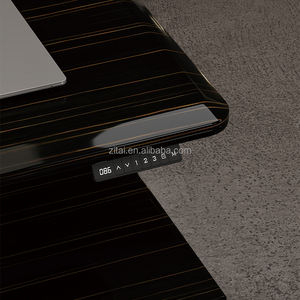 Zitai Premium moderno grano di legno <span class=keywords><strong>High</strong></span> Gloss Desktop con caricabatterie Wireless Manager capo ufficio esecutivo scrivania Leadership tavolo - Product Image 4