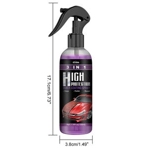 C0686 100ML 3 en 1 Voiture Nano Céramique Revêtement Polissage Pulvérisation Cire Forpolish Car Wash Fortify Quick Coat Polish & Sealer - Product Image 6