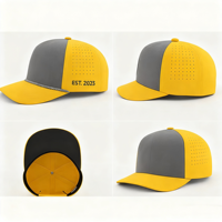 Casquette de sport Sidifer Custom 5 panneaux en tissu Dobby, imperméable, avec trous découpés au laser, logo magnétique