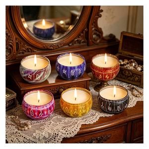 Aura <b>Candle</b> Vessel Luxury Gift Box White Lid Aromatherapy Soy Blend Boutique Wedding Favor Showcase Collection Premium - Product Image 2