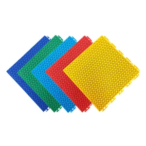 Outdoor Portable Badminton Court Eco Friendly PP Material Interlocking Tiles Plastic Sports Floor