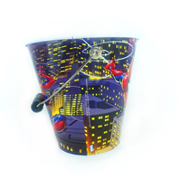 Seau à Popcorn Personnalisé avec Logo, Emballage Métallique pour Snacks de Cinéma et Cadeaux Promotionnels