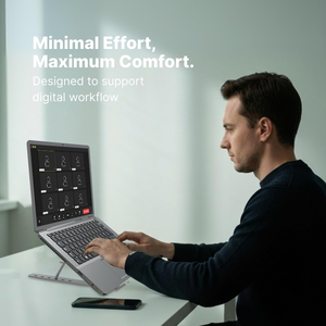 Soporte Ergonómico Ajustable para Computadora Portátil, de Aluminio, Ligero, Plegable y Portátil, Venta al Por Mayor - Product Image 4