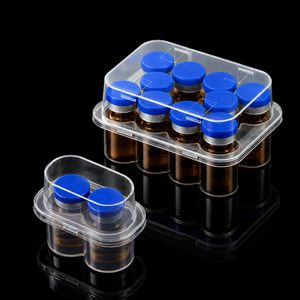 Boîte de rangement pour flacons de 3 ml, 10 pièces, en plastique PP recyclable, transparente, antichoc, organiseur cosmétique, impression en relief, couleur personnalisée - Product Image 2