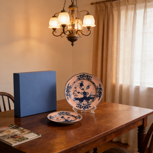 Juego de dos platos de porcelana de lujo con diseño floral vintage, con caja de regalo, para decoración de mesa en bodas y restaurantes. - Product Image 6