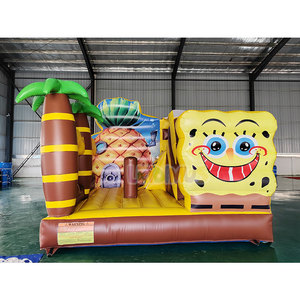 Castillo Inflable Personalizado <span class=keywords><strong>de</strong></span> <span class=keywords><strong>Bob</strong></span> <span class=keywords><strong>Esponja</strong></span>, Castillo Inflable <span class=keywords><strong>de</strong></span> PVC con Tobogán, Castillo Hinchable para Niños, Casa <span class=keywords><strong>de</strong></span> Brinco Inflable <span class=keywords><strong>de</strong></span> <span class=keywords><strong>Bob</strong></span> <span class=keywords><strong>Esponja</strong></span> - Product Image 1