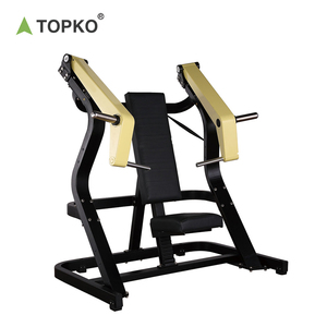 Máquina de prensa de pecho TOPKO, máquina de prensa de Banco de 1050LBS con brazos convergentes independientes, Banco de inclinación plana ajustable para pecho - Product Image 5