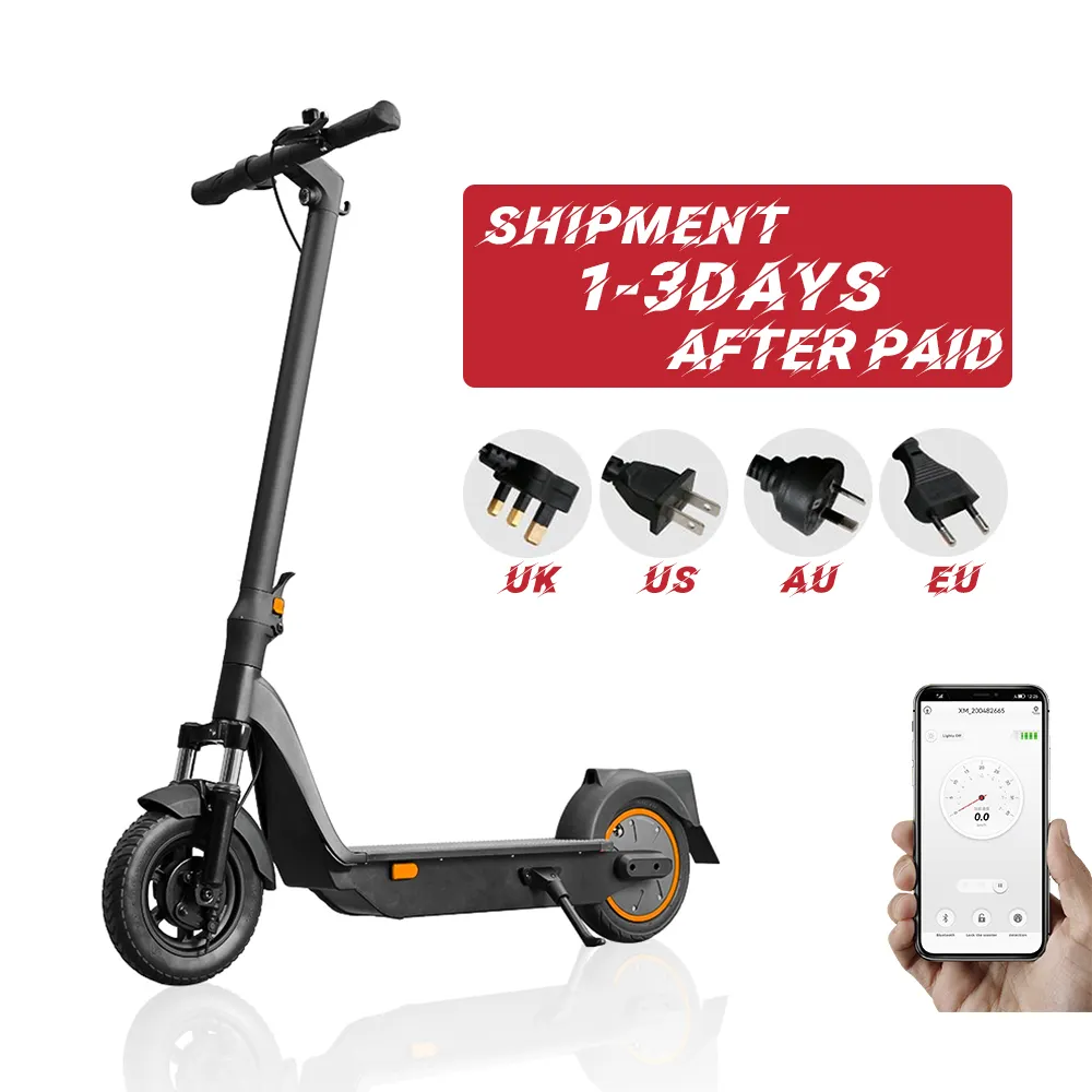 HEZZO EU US Warehouse G60 Mobility Escooter 36v 650w Moped 10Inch ABE Electric Kick Scooter 18Ah Front Suspension Free Shipping