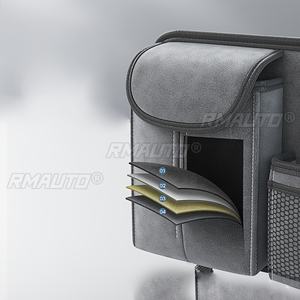 <b>Car</b> Storage Bag Auto Interior Seat Back Organizer Multi-functional Tissue Holder Pocket Stowing <b>Tidying</b> Hanging Bag - Product Image 5