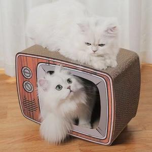 Fabrika toptan kedi tırmalama panosu dikey kedi oyuncak tırnak taşlama oluklu karton <span class=keywords><strong>Scratcher</strong></span> - Product Image 5