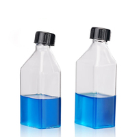 Flacon de culture cellulaire CS Labglass, traité TC, avec bouchon fileté, flacon de culture tissulaire PS pour fournitures de laboratoire, support OEM