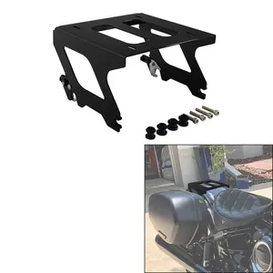 Support <span class=keywords><strong>de</strong></span> montage <span class=keywords><strong>de</strong></span> bagages Solo noir XF2906A68-B adapté pour Harley Low Rider ST FXLRST 2022-2024 22 23 - Product Image 2