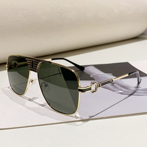 Gafas de Sol Redondas de Metal Extra Grandes de Lujo, Unisex, Retro, de una Pieza, con Protección UV400, al por Mayor - Product Image 6