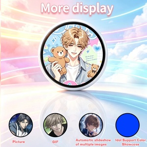 Badge numérique tactile HD avec son, style personnalisable, portable, fixation intelligente pour cosplay, fêtes, événements de fans et fandoms - Product Image 4
