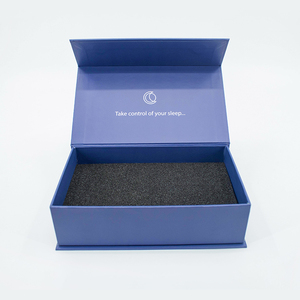 Custom Blue High Quality Magnetic Gift <b>Box</b> for Tea Kitchenware Wine <b>Bottle</b> Opener UV Coating and Embossing Reliable Supplier - Product Image 3