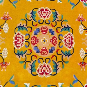 Tappeti Artigianali Personalizzati in Seta e Lana, Stile Tibetano Vintage di Lusso, <span class=keywords><strong>Tappeto</strong></span> Dorato Tufted <span class=keywords><strong>per</strong></span> Soggiorno, Camera da <span class=keywords><strong>Letto</strong></span>, Ville Premium - Product Image 3