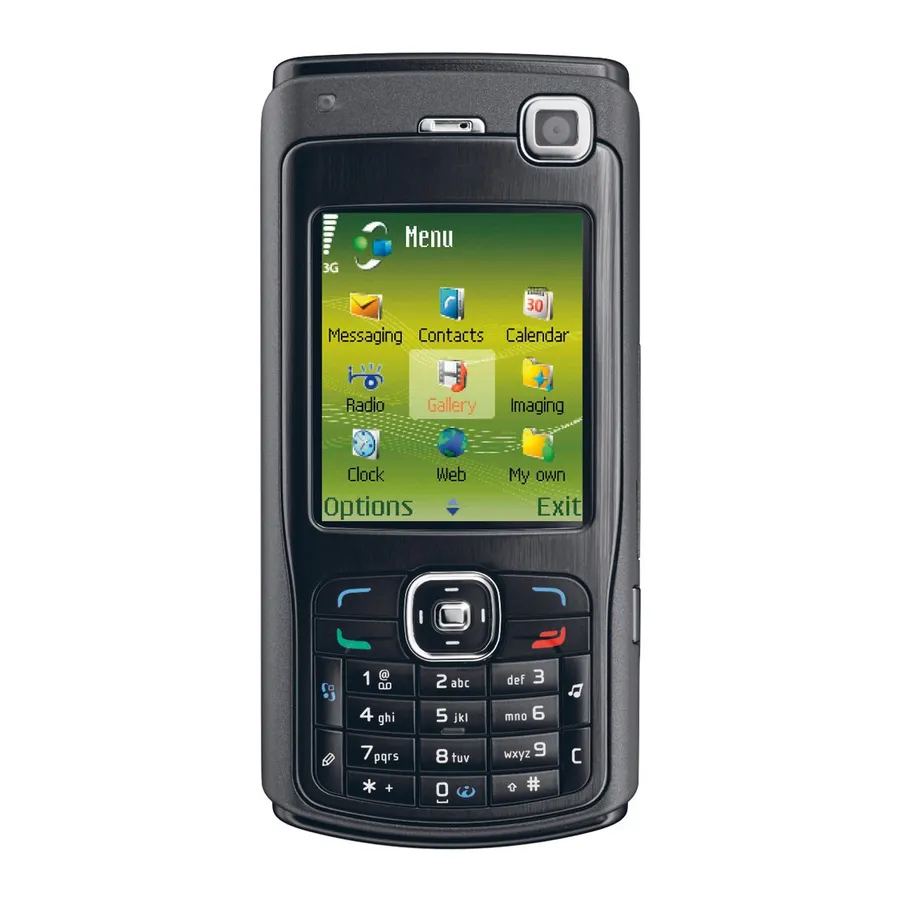 Precio de fábrica Nokia N70 3G función de teléfono con función de Cámara 2 MP tamaño de pantalla de 2,1 pulgadas