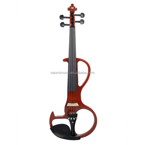 4/4 Electric Silent Violin Set NAOMI Solidwood Ebony Hardware Brazilwood Bow Rosin Bridge Case Cable - Product Image 3