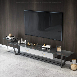 モダンなデザインのテレビキャビネットショーケースメディアコンソールキャビネットリビングルームのテレビスタンドとコーヒーテーブルの豪華さ - Product Image 3