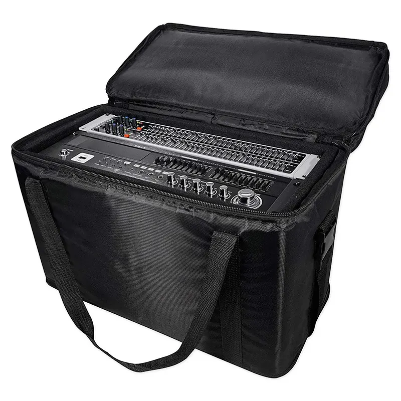 Cina OEM portable gig bag DJ rack case per microfono amlifiler processor canvas bag borse personalizzate