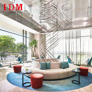 Juego de Muebles para Dormitorio de Hotel IDM Cuntom con Cama, Sofá y Silla, Fabricante de Muebles, Contrato OEM, Proveedor para Proyectos de Apartamentos - Product Image 3