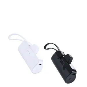 Small Portable Charger 5000mAh Ultra-Compact Power Bank Cute Battery Pack Compatible with iPhone 13/13 Pro Max/14ProMax