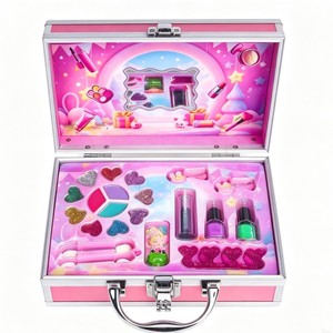 <span class=keywords><strong>Set</strong></span> Trucchi Non Tossici per Bambine 2026: Scatola in Alluminio con Design Creativo per Gioco di Ruolo da Principessa, Regalo per Bambini - Product Image 5