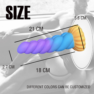 Sexbay Silikon Dildo Besar Warna-warni Butt Plug Ekspansi Masturbator Penis Artifisial Besar Pemijat Pantat untuk Pria atau Wanita - Product Image 3