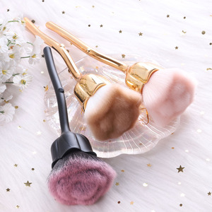 TSZS New 7 Colors Rose Flower Design Nail <strong>Brush</strong> with Long Handle Facial Makeup Nail Art Tool <strong>Brush</strong> Cleaning <strong>Dust</strong> <strong>Brush</strong> - Product Image 3