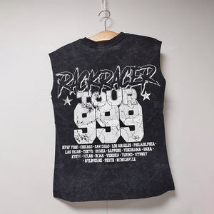 Camiseta <span class=keywords><strong>sin</strong></span> Mangas para Hombre, Estilo Vintage, Lavado Ácido, Desgastada, Personalizada - Product Image 3