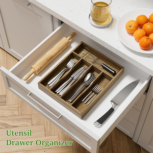 Organizador de <span class=keywords><strong>Cubiertos</strong></span> de Madera de Acacia <span class=keywords><strong>para</strong></span> Ahorrar Espacio <span class=keywords><strong>y</strong></span> Organizador de Utensilios de Cocina, <span class=keywords><strong>Mueble</strong></span> <span class=keywords><strong>para</strong></span> <span class=keywords><strong>Guardar</strong></span> <span class=keywords><strong>Cubiertos</strong></span> en el Hogar - Product Image 3