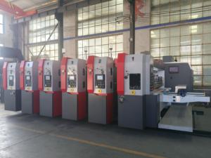 Chi phí thấp tấm các tông sóng máy in máy bán tự động <span class=keywords><strong>carton</strong></span> hộp bánh Pizza in khía die-cắt máy móc - Product Image 2