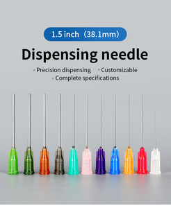 Liscoe Embout de distribution à pointe arrondie de 1,5 pouce, calibre <span class=keywords><strong>25G</strong></span>, en acier inoxydable, avec raccord Luer Lock en plastique pour <span class=keywords><strong>seringue</strong></span> (non médical) - Product Image 3