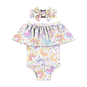 حار الأزياء قبالة الكتف فتاة صغيرة ثونغ قطعة واحدة ملابس السباحة مخصص تصاميم لباس سباحة لفتاة الاطفال لباس بحر للفتيات الاطفال - Product Image 6