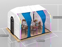 Chambre étoile carrée transparente personnalisée Tente en PC pour activités de plein air moderne pour dîner Camping chez l'habitant Zones scéniques Chambre soleil