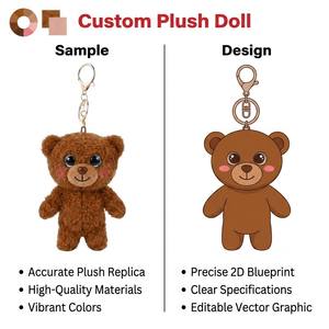 Oso <span class=keywords><strong>de</strong></span> Peluche Personalizado con Certificación SEDEX, Juguete <span class=keywords><strong>de</strong></span> Peluche <span class=keywords><strong>de</strong></span> Personaje <span class=keywords><strong>de</strong></span> <span class=keywords><strong>Película</strong></span>, Animal <span class=keywords><strong>de</strong></span> Peluche Suave para Colección - Product Image 2