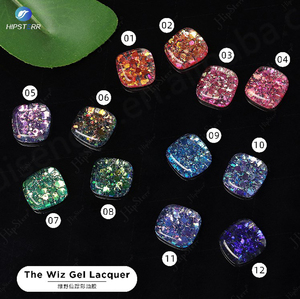 Mới đến ruisen 12 màu long lanh UV Gel Sơn móng tay <span class=keywords><strong>Wiz</strong></span> Gel sơn mài sequin màu gel sơn véc ni sáng bóng móng tay sơn mài - Product Image 5