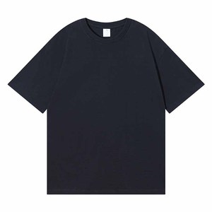 เสื้อยืดชุดทำงาน ผ้าฝ้าย 200 กรัม คอกลม แขนสั้น สีพื้น สีขาว สีดำ ชุดลำลองฤดูร้อน - Product Image 2