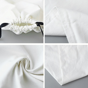 Custom Biodegradable Cotton Drawstring Pouch <b>Bag</b> for Jewellery Packing with <b>Personalised</b> Logo Printing - Product Image 3