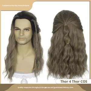 Peluca personalizada de Thor 4 Love Thunder, cosplay de anime <span class=keywords><strong>Avengers</strong></span> Alliance para Halloween, tamaño pequeño fabricado por un fabricante sin nombre - Product Image 2