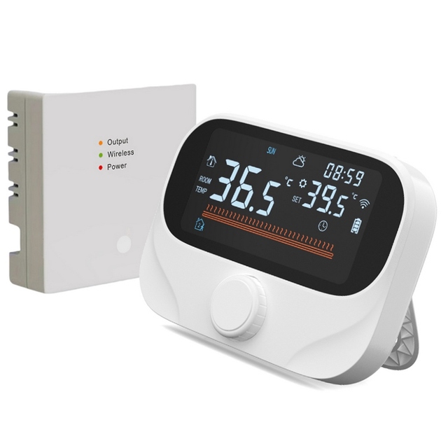 Smart Thermostat for House Boiler Heating RF433 WiFi AC Thermostat 980ft Wireless Distance APP Programmable Thermostat